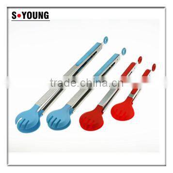 35006 Nylon Kitchen Tongs BBQ Cooking Food salad Tongs