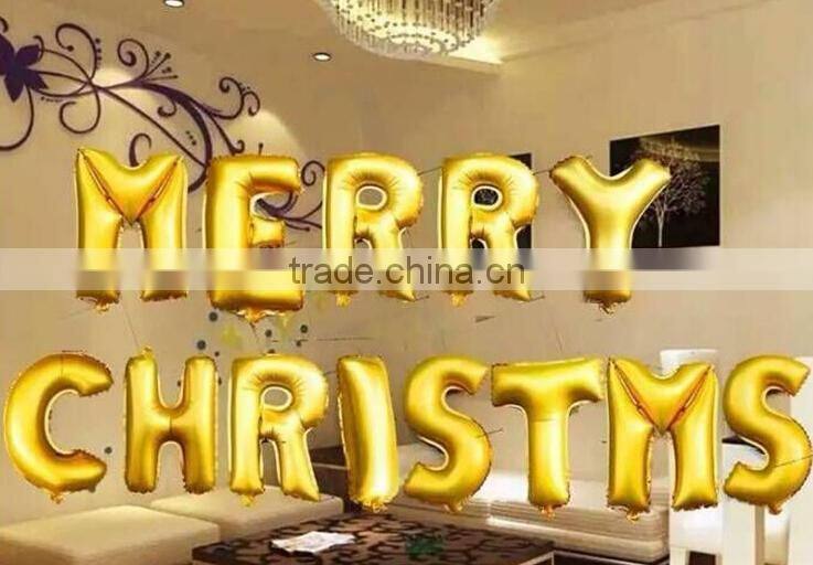 16 inch helium Inflatable Foil Balloons party Decoration gold foil/aluminum balloon