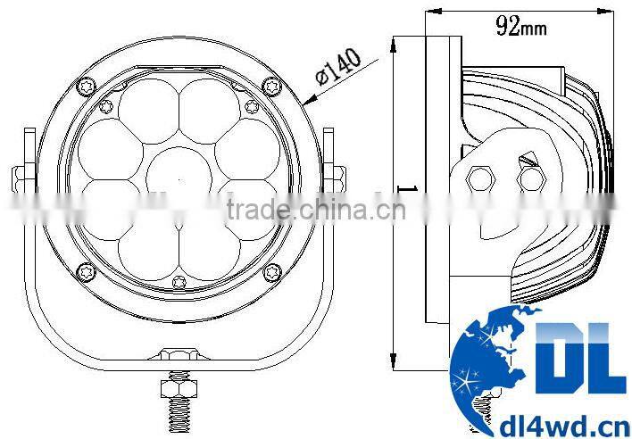 Aftermarket Car Parts LED Car Headlight 5.5'' Car LED Spot Light 12v