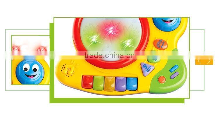 Most popular plastic musical piano cartoon turbo snail toys