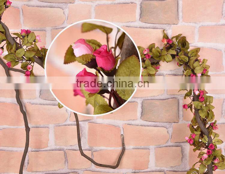 artificial hanging vine plant silk leaf garland