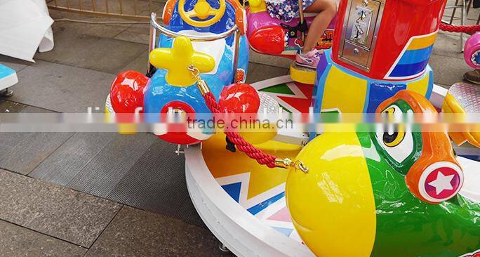 2017 So cute of amusement park rotate airplane game machine carousel coin operated kiddie rides for hot sale