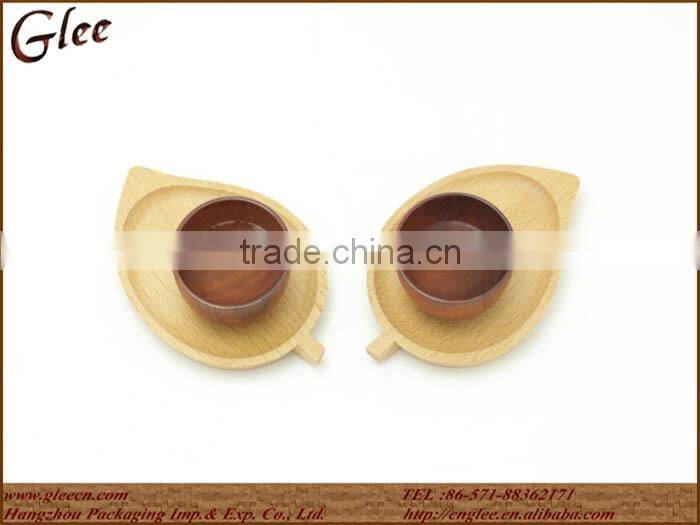 Cheap promotional wood cup mat