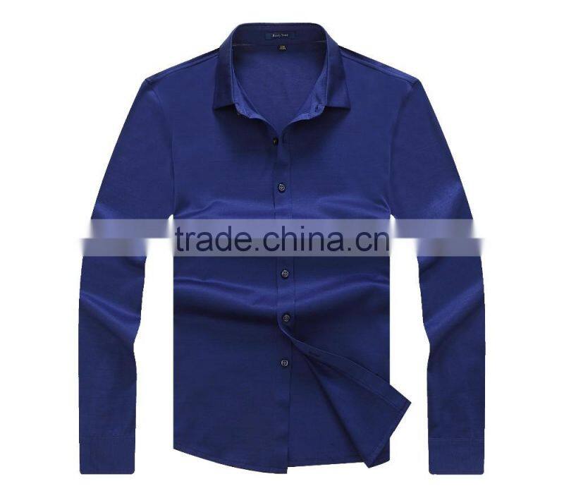 Raidyboer Men's solid color long sleeve t shirt 100%cotton with placket Raidy boer