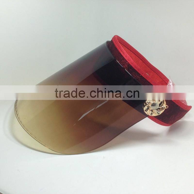 Sun Visor Cap Plastic Rubber Sheet Sun Hat Custom Design Your Own