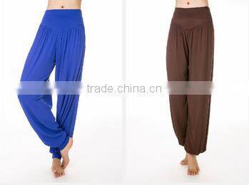 Shuoyang Women's colorful Modal fitness gym yoga pants Wholesale custom bloomers lantern yoga trousers