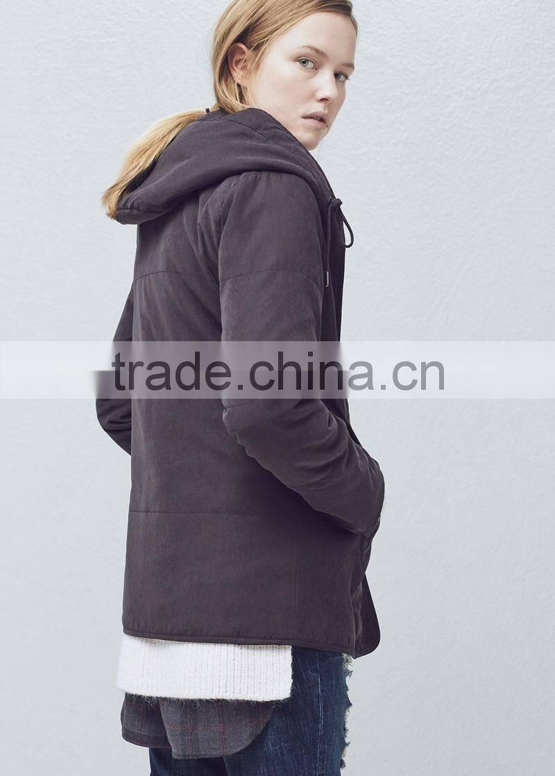 100% cotton women winter jacket and coat wholesale