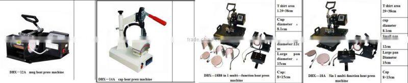 High pressure flat sublimation t shirt printing machine in good service for hot sell