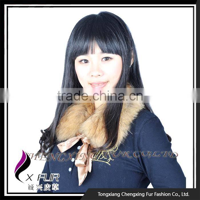 Collar-R6 Cheap Price 2016 Lady Scarf Genuine Raccoon Fur Collar For Coat