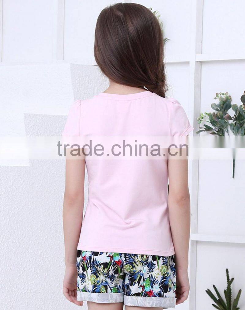 OEM service new design children T-shirt custom girl's printing T-shirt