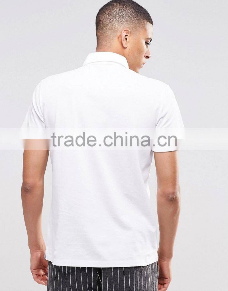 MGOO New Arrival Mens 2016 Apparel Polo Shirt Short Sleeves Plain Blank Pique Cotton Shirts