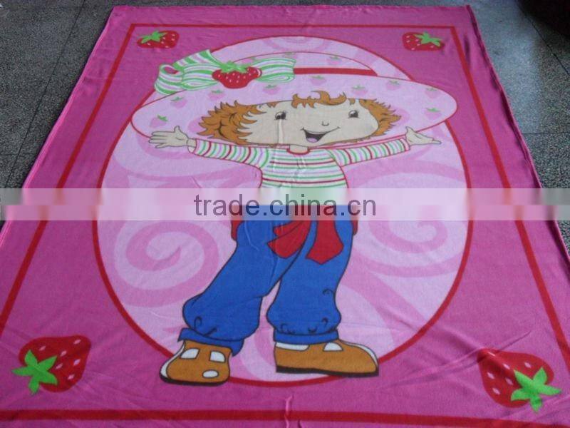 new fashion beautiful polar fleece blanket,cartoon blanket