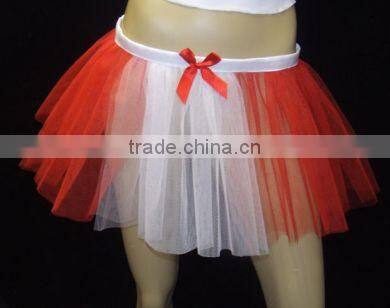 Adult fancy Dress red and white tutu pettiskirt