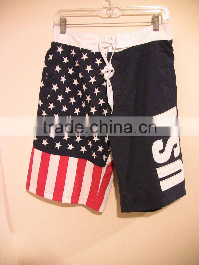 mens board shorts, american flag shorts wholesale