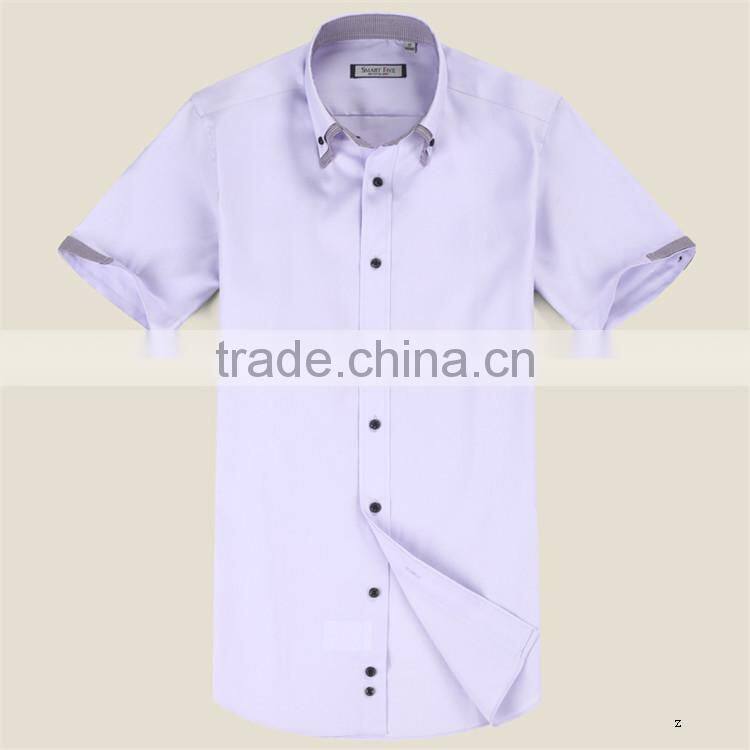 latest brand fashion casual men half sleeve shirts