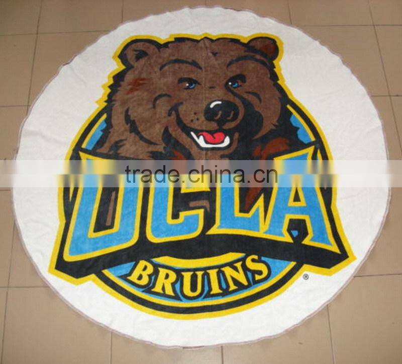 Reactive printing compress beach towel