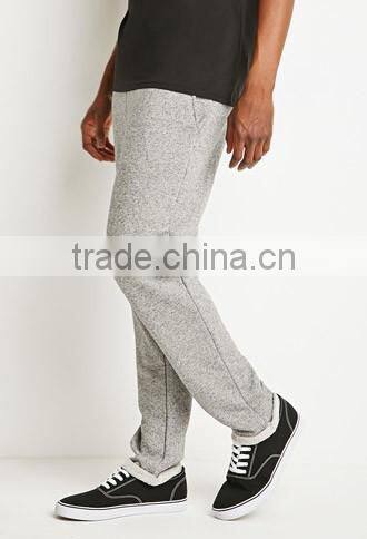 man gray stripe cotton fabrics of scales of pants sports leisure trousers
