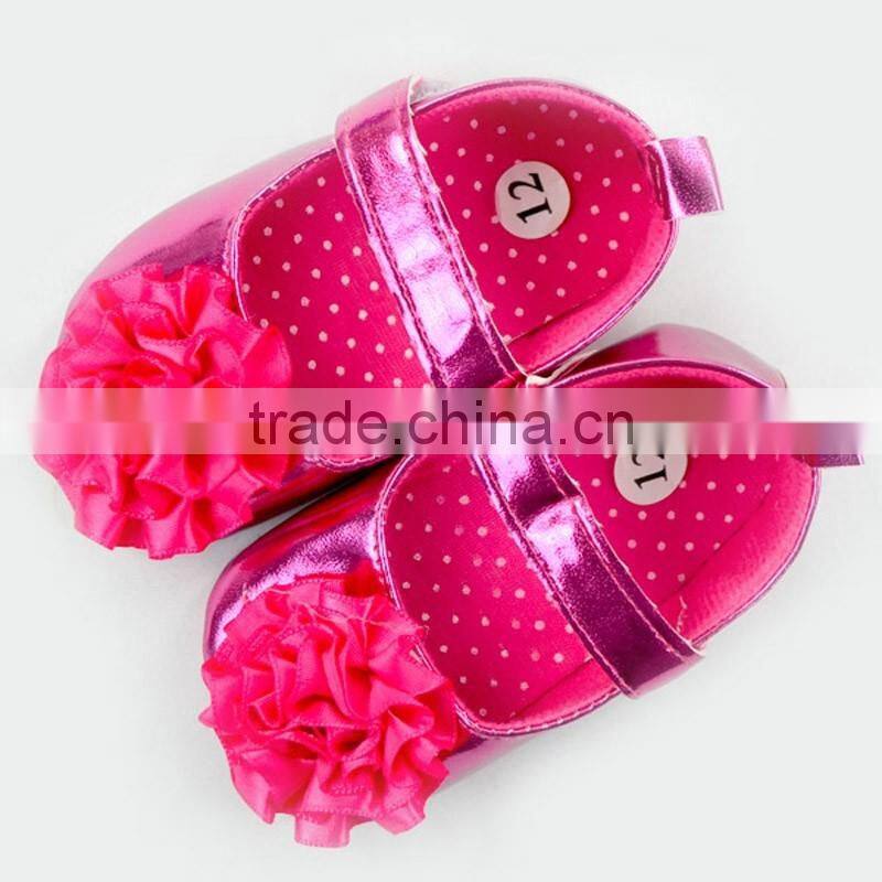 Big Flower Decorative Stylish Newborn Girls Crib Shoes Baby Girl Shoes Toddlers Soft Shoes