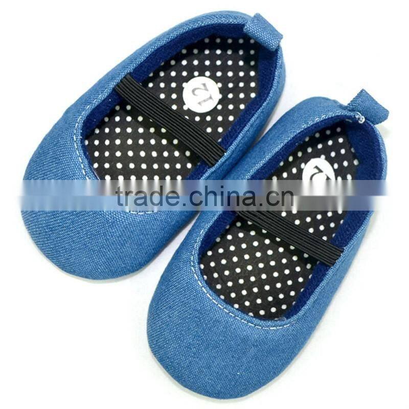 Denim Color Point Baby Girls Prewalker Shoes Buster Brown Baby Walking Shoes LBF2015122304