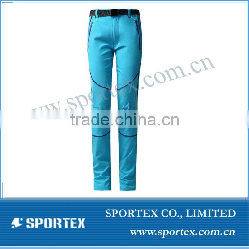 Womens quick dry outdoor wear, hiking pants custom breathable camping trousers