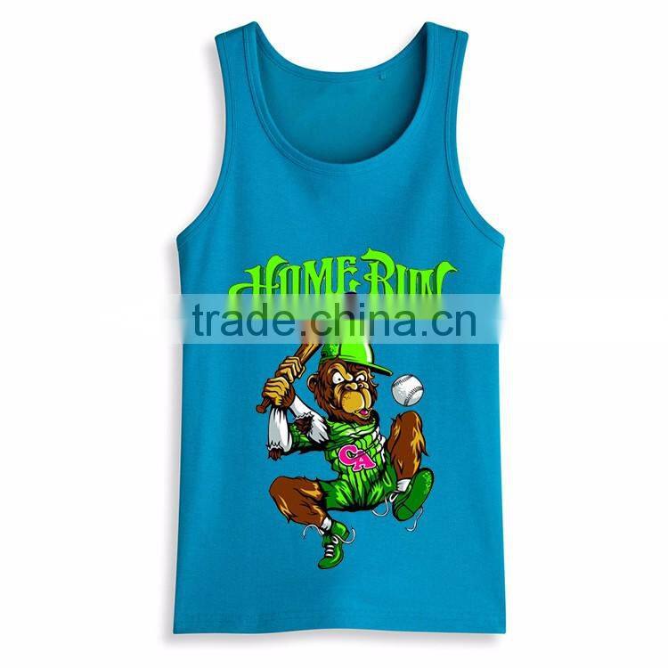 Wholesale Cheap Printed Design Screen Printing Custom Stringer Bodybuilding Tank Top