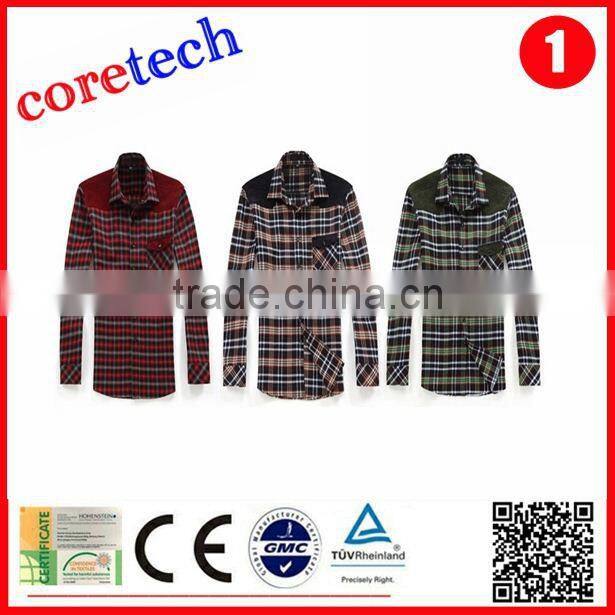 Wholesale cotton black and red check shirt factory