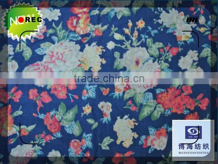 mercerized cotton fabric 100% cotton cambric printed fabric