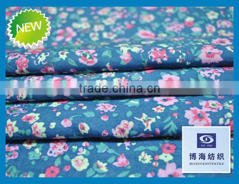 2016 new style T/C cotton stretch japanese print poplin fabric
