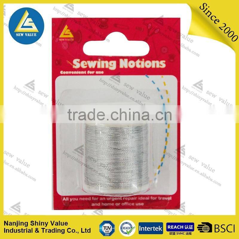 assorted colors 100% polyester quilting thread in plastic box