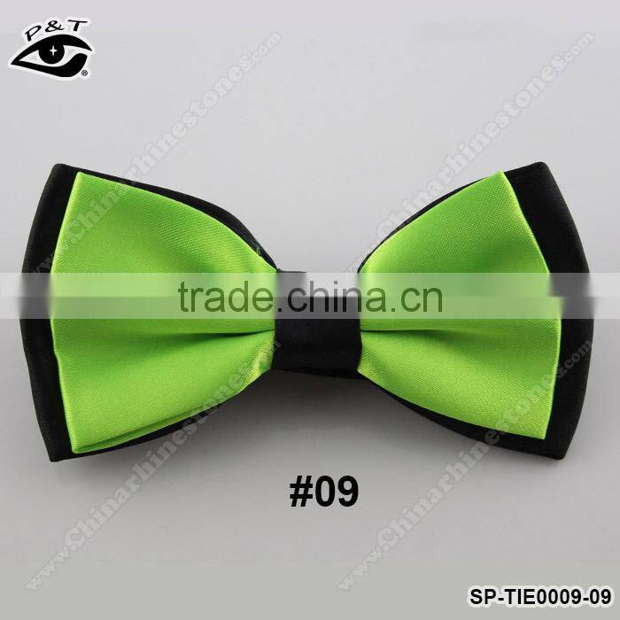 12.5x6.5CM fancy polyster bow tie British Style Solid Bowtie for Bridegroom Wedding Dress
