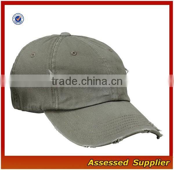 Hot fashion ripped dad hat custom blank cotton dad hat cool casual baseball cap for wholesale
