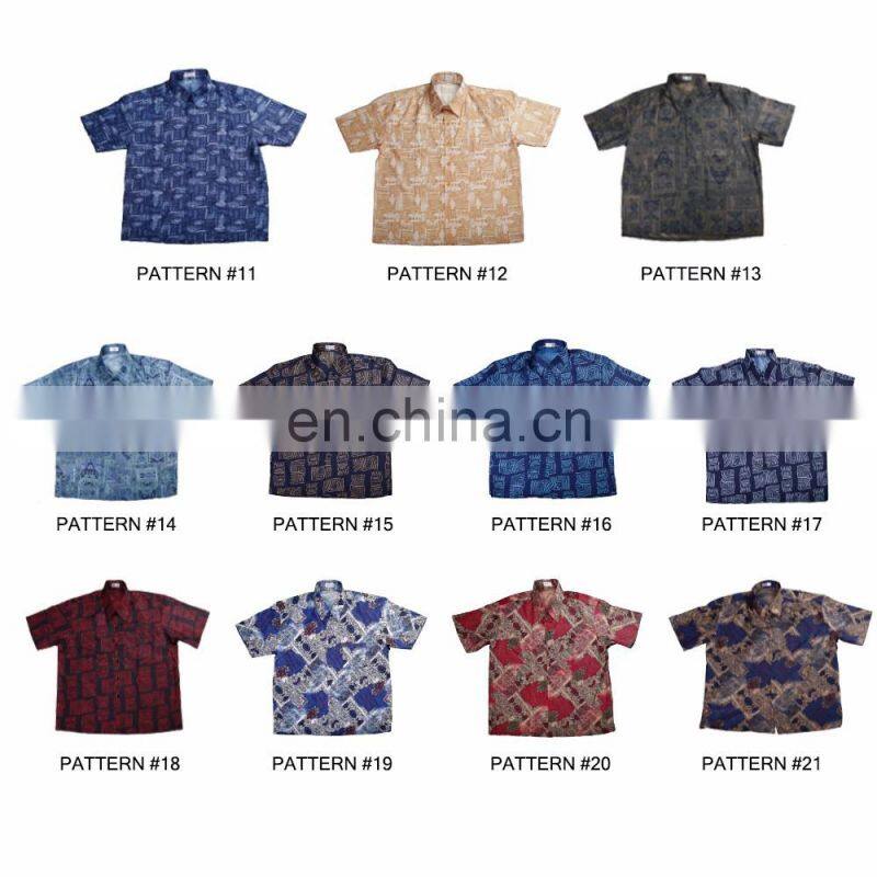Thai Silk Mens Patterned Shirts/Casual Paisley Vintage Hawaiian