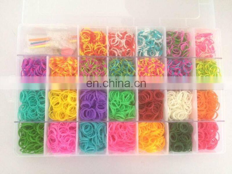 Plastic Organizer Case Rubber Bands Kit