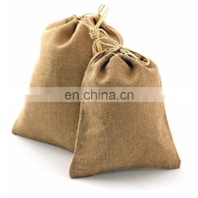 Burlap Jute Gift Drawstring Bags with Company Logo