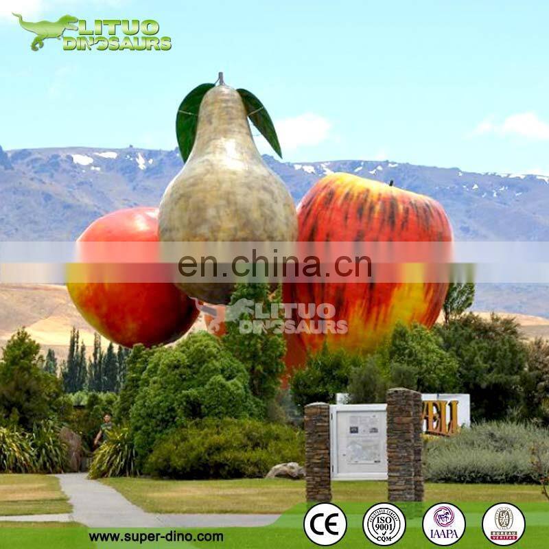 Outdoor Playground Big Fiberglass Fruit Statue
