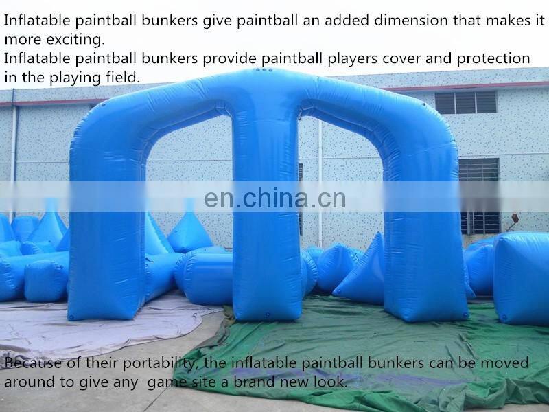 Factory price paint ball equipment,inflatable paintball bunkers for sale
