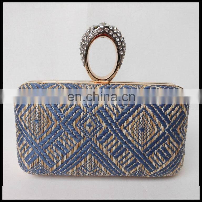 Fashionable Factory Directly Selling Cheap Lady Clutch Bag Made Of Straw Wholesale