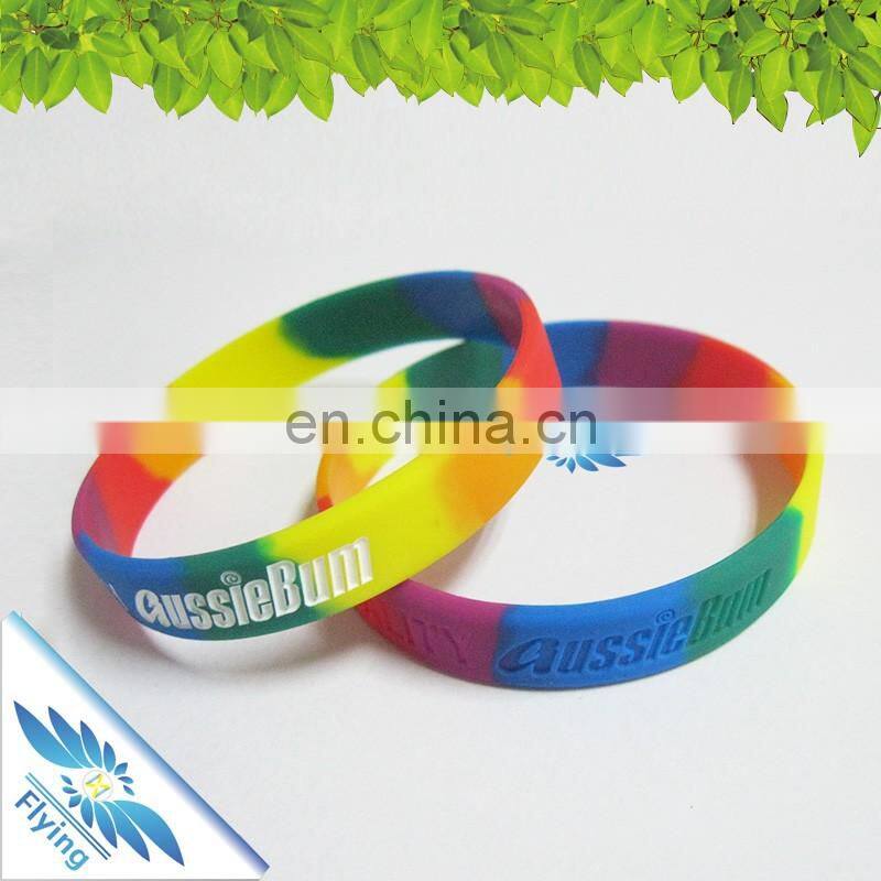 Glow in dark silicone wristbands Cool Green Light Blue Light Special Glow in Dard