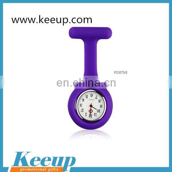 2016 Hot Sale Top quality Customizable Silicone Brooch Nurse Watch