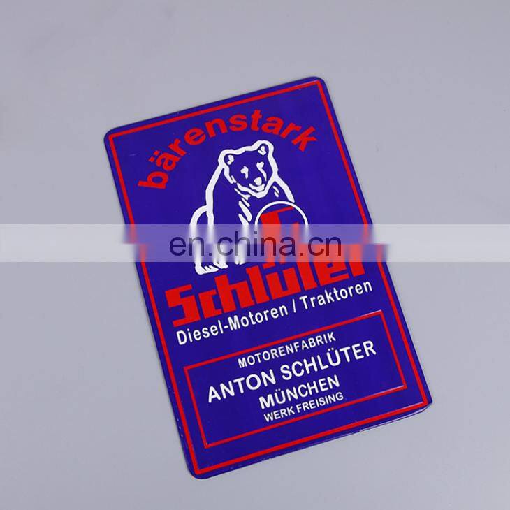 Wholesale OEM Items High Quality Folded Edge Type And Home Decoration Use Custom Vintage Tin Sign