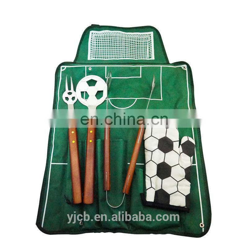 Outoddr BBQ Tools set of 3pcs Stainless steel nice wood handle bbq tools set of 3pcs bbq turner bbq fork