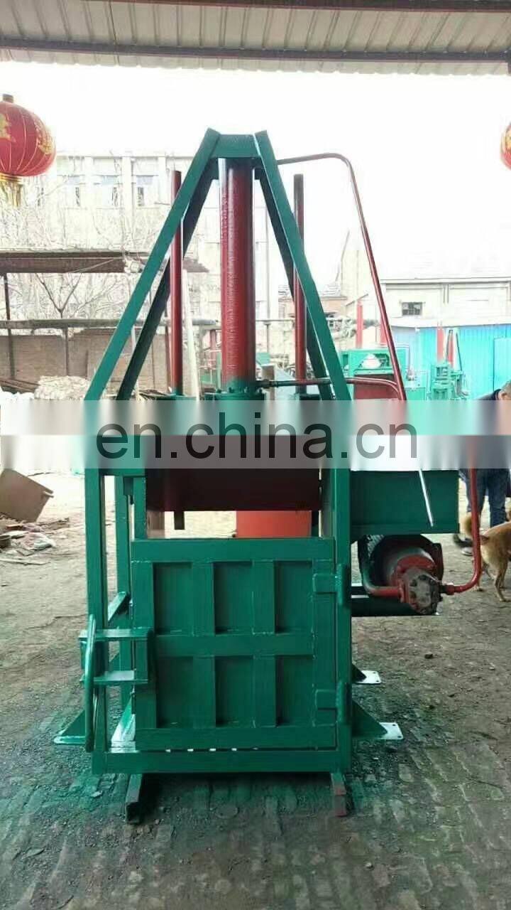 Vertical hydraulic cardboard baling press machine waste paper baler machine clothes bale machine