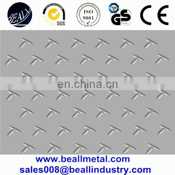 AISI304 316L stainless steel checkered plate manufacturer