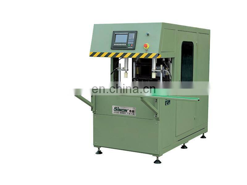Automatic Three Cutter UPVC Window Door Corner Cleaner Machine
