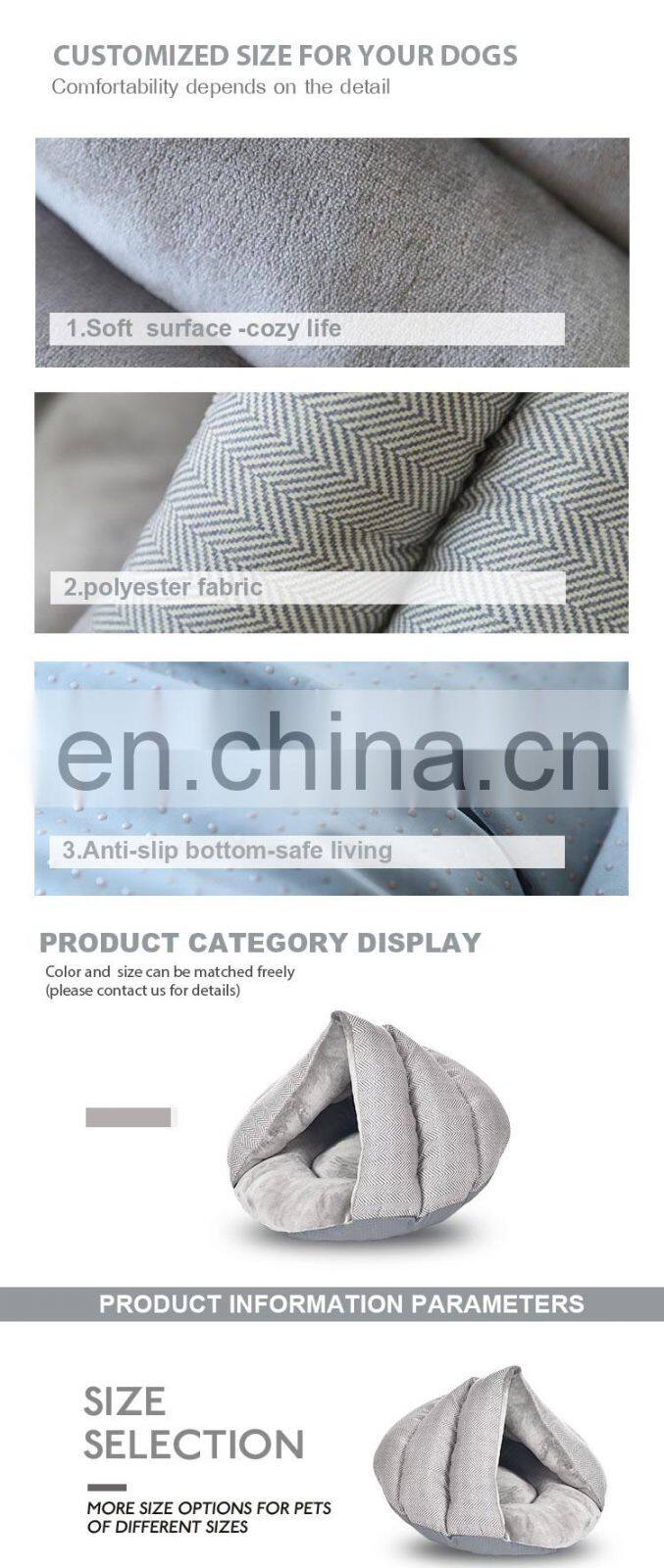 Made In China Quality Fashion Cute Pet Dog Beds Luxury