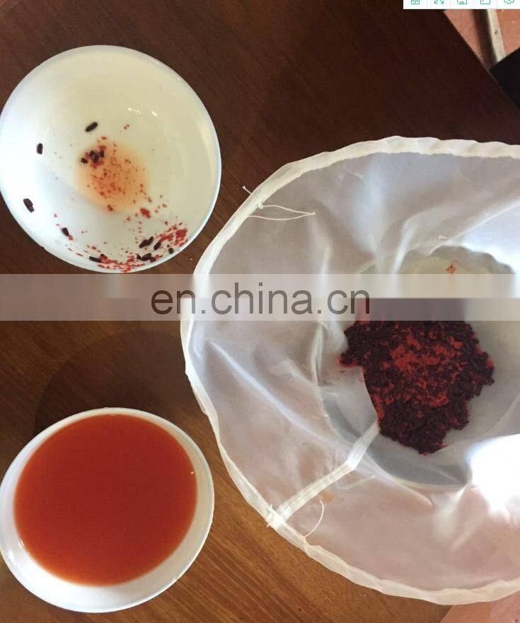 customized size nylon filter milk filter bag