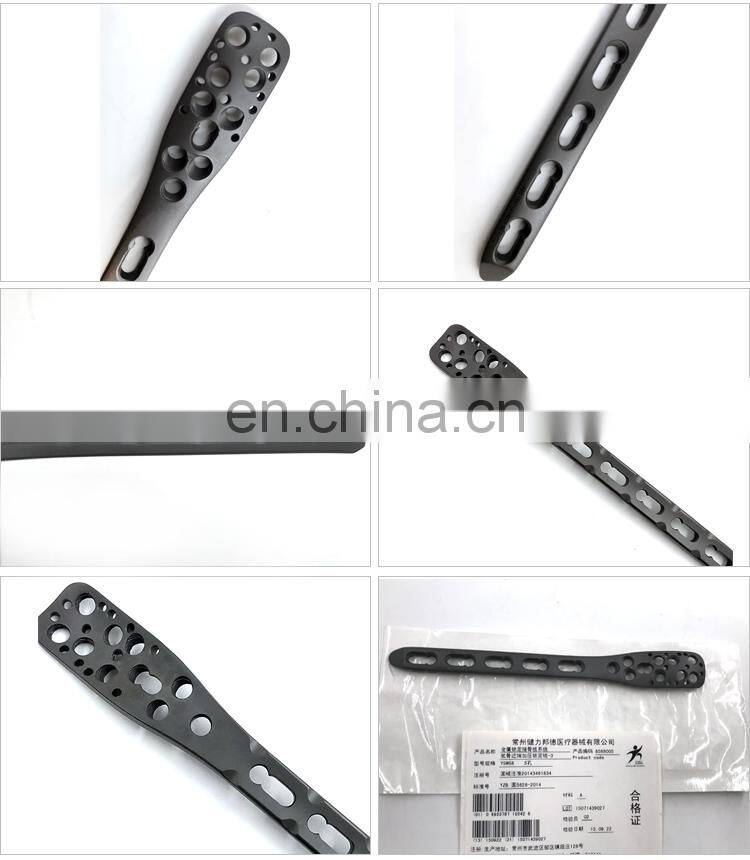 Medical instruments AO type orthopedic surgical titanium plates and screws