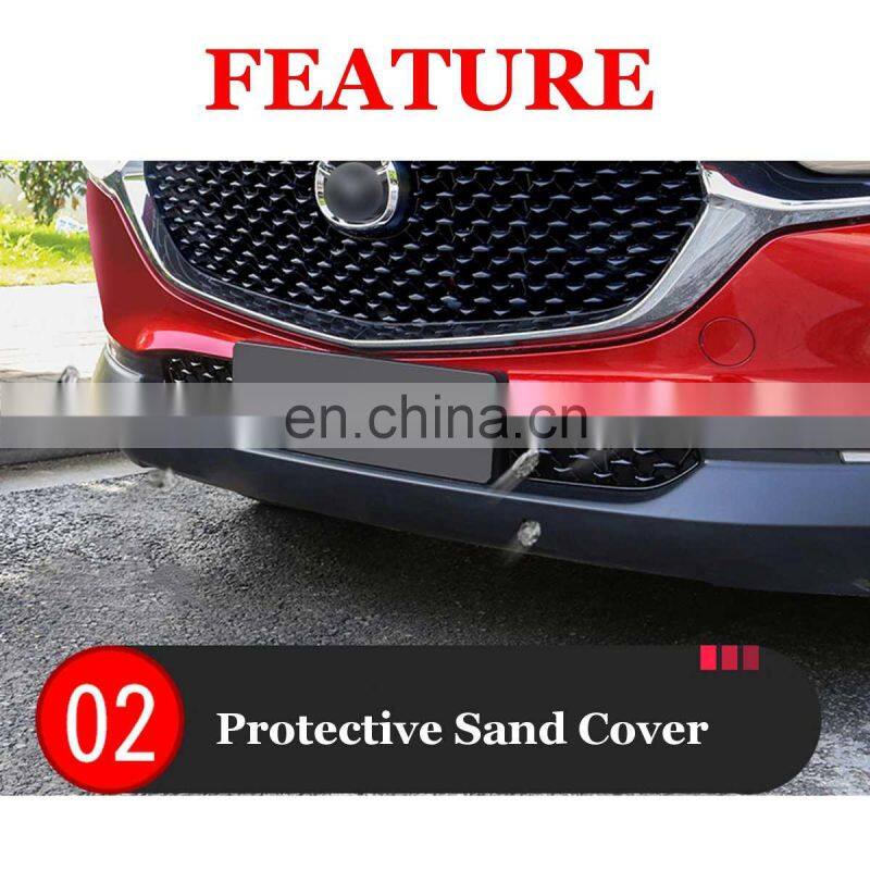 Front Lower Bumper Grill Grille Moulding Cover For Mazda CX30 CX-30 2020-2021 Car Front Bottom Middle Net Decoration Black