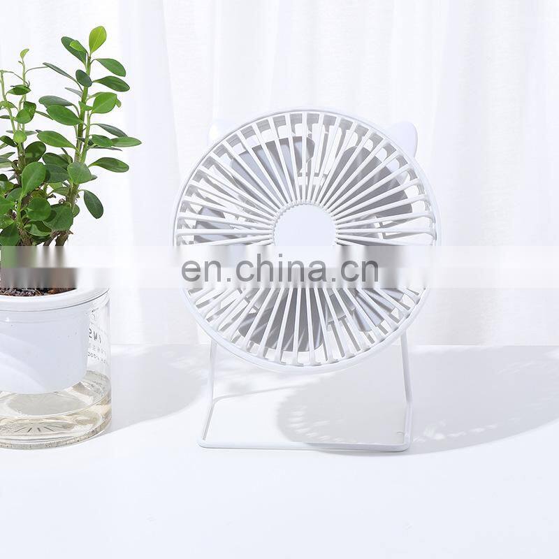 New hot-selling USB Plug Mini Portable Plastic Personal Cooling Cooler USB desk fan with cat ears