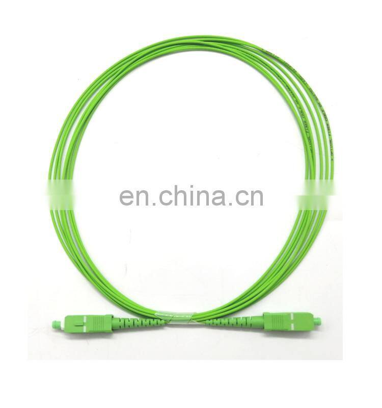Green Patch Cord SC APC 1.6mm 3.5meter Singlemode Simplex Fiber Optical Cable Jumper Patch Cord